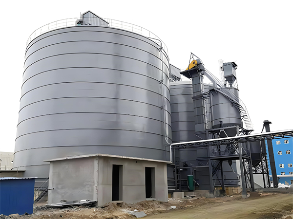 水泥鋼板倉施工現(xiàn)場